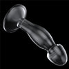Dildo CRYSTAL 16.5 cm pentru stimulare punctul G si prostata, flexibil, transparent