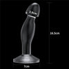 Dildo CRYSTAL 16.5 cm pentru stimulare punctul G si prostata, flexibil, transparent