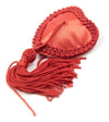 Accesorii pentru sani Heart Nipples Tassels din satin, autoadezive ErosVita