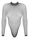 Body Obsessive B125 - lenjerie erotică din plasă cu decupaje senzuale S-L (one size), negru SOLLUXE Every box holds joy - unbox it!