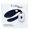 Vibrator pentru cuplu V-Vibe cu 7 moduri de vibratii, telecomanda wireless si incarcare USB, silentios, silicon premium, negru SOLLUXE® Every box holds joy-unbox it!