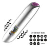 Vibrator clitoris Powerful Bullet cu 20 moduri de vibratii si incarcare USB, 10 cm, argintiu SOLLUXE® Every box holds joy-unbox it!