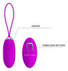 Ou vibrator JOANNA cu 12 moduri de vibratii si telecomanda wireless, incarcare USB, silicon premium, roz Erosvita