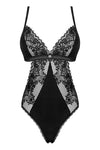 Body Maderris - lenjerie seducătoare cu decolteu sexy și din dantelă, negru SOLLUXE Every box holds joy - unbox it!