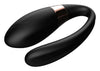 Vibrator pentru cuplu V-Vibe cu 7 moduri de vibratii, telecomanda wireless si incarcare USB, silentios, silicon premium, negru SOLLUXE® Every box holds joy-unbox it!