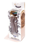 Dop anal Jewellery Dark Silver Butt Plug 9.5 cm, verde SOLLUXE Every box holds joy - unbox it!