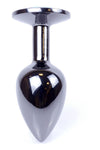 Dop anal Jewellery Dark Silver Butt Plug 7 cm, verde - 64 - 00033