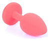 Dop anal Blue Diamond Jewellery Butt Plug Small 7 cm, silicon rosu - 64 - 00080