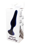 Dop anal din silicon premium Butt Plug Large 12.5 cm, negru - 64 - 00094