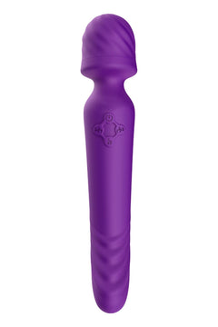 Vibrator Wand Mission cu 9 moduri de vibratii, functie de incalzire si incarcare USB, silentios, mov Erosvita