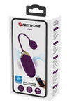 Ou vibrator ABNER cu 12 moduri de vibratii si control prin aplicatie, incarcare USB, silentios, silicon premium, mov Erosvita