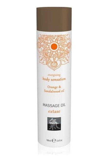 Ulei pentru masaj SHIATSU Extase cu aroma de portocala si lemn de santal, 100 ml SOLLUXE Every box holds joy - unbox it!