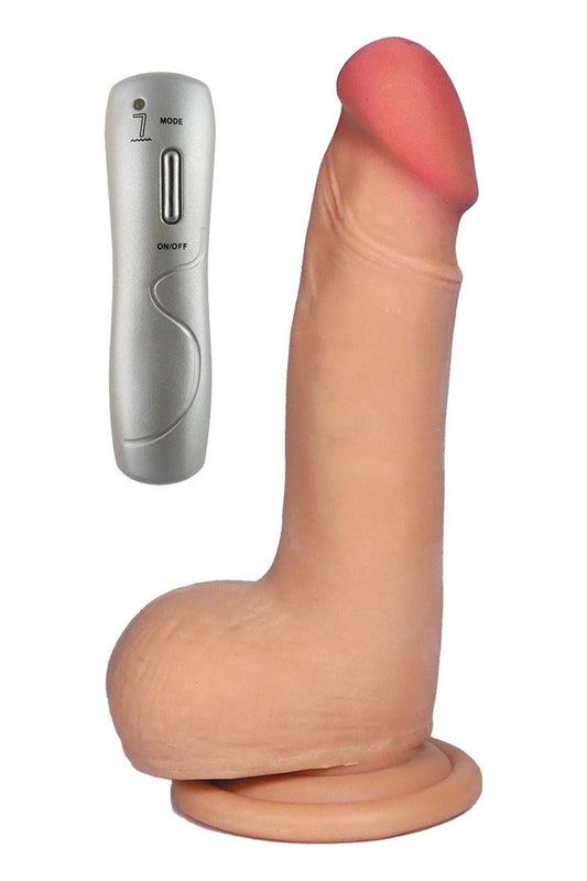Vibrator realistic ARES LOVECLONEX 15 cm, 7 moduri de vibratii, telecomanda SOLLUXE® Every box holds joy-unbox it!