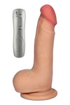 Vibrator realistic ARES LOVECLONEX 15 cm, 7 moduri de vibratii, telecomanda SOLLUXE® Every box holds joy-unbox it!