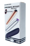 Vibrator clitoris Powerful Bullet cu 20 moduri de vibratii si incarcare USB, 10 cm, negru SOLLUXE® Every box holds joy-unbox it!