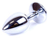 Dop anal Jewellery Silver Butt Plug 7 cm, albastru - 64 - 00010