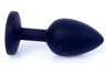 Dop anal Pink Diamond Jewellery Butt Plug Small 7 cm, silicon negru SOLLUXE® Every box holds joy-unbox it!