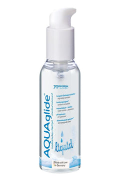 Lubrifiant AQUAglide Liquid Premium, pe baza de apa, pentru lubrifiere de lunga durata, Joydivision, 125 ml