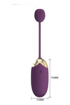 Ou vibrator ABNER cu 12 moduri de vibratii si control prin aplicatie, incarcare USB, silentios, silicon premium, mov Erosvita