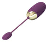 Ou vibrator ABNER cu 12 moduri de vibratii si control prin aplicatie, incarcare USB, silentios, silicon premium, mov Erosvita