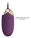 Ou vibrator ABNER cu 12 moduri de vibratii si control prin aplicatie, incarcare USB, silentios, silicon premium, mov Erosvita