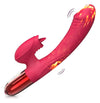 Vibrator Rabbit G-spot cu 10 moduri de vibratii, functie de incalzire si incarcare USB, flexibil, silentios, silicon premium, rosu SOLLUXE® Every box holds joy-unbox it!