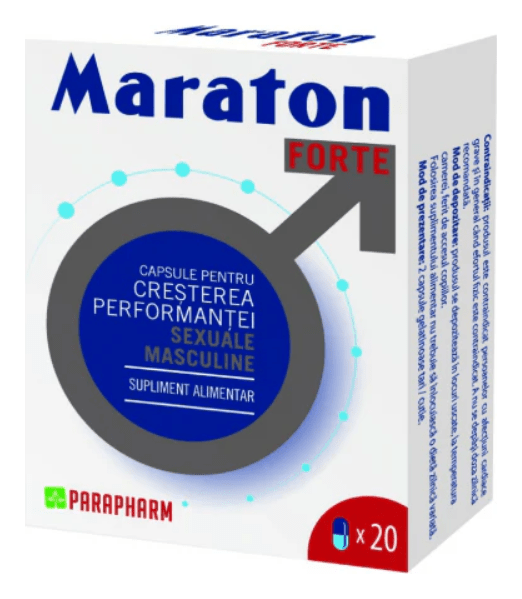 Capsule MARATON FORTE, cresterea performantei sexuale barbati, 20 capsule - 5200