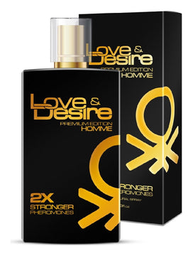 Parfum natural cu feromoni Love & Desire Premium, pentru barbati, 100 ml SOLLUXE® Every box holds joy-unbox it!