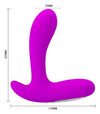 Vibrator pentru prostata, perineu sau punctul G si clitoris Backie cu 30 moduri de vibratii, incarcare USB, silicon premium Erosvita