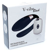 Vibrator pentru cuplu V-Vibe cu 7 moduri de vibratii, telecomanda wireless si incarcare USB, silentios, silicon premium, negru SOLLUXE® Every box holds joy-unbox it!