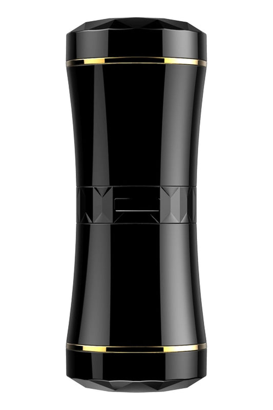 Masturbator FOX ultrarealist, cu capat dublu si material CyberSkin, negru SOLLUXE® Every box holds joy-unbox it!