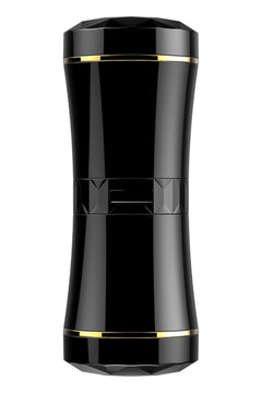 Masturbator FOX ultrarealist, cu capat dublu si material CyberSkin, negru SOLLUXE® Every box holds joy-unbox it!
