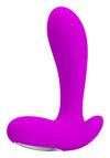 Vibrator pentru prostata, perineu sau punctul G si clitoris Backie cu 30 moduri de vibratii, incarcare USB, silicon premium Erosvita