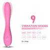 Vibrator punctul G FLAMINGO cu 9 moduri de vibratii si incarcare USB, flexibil, silentios, silicon premium, roz SOLLUXE® Every box holds joy-unbox it!