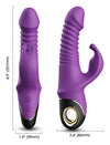 Vibrator Rabbit ZING cu 9 moduri de vibratii si incarcare magnetica, silentios, silicon premium, mov SOLLUXE® Every box holds joy-unbox it!