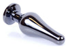Dop anal Jewellery Dark Silver Butt Plug 9.5 cm, albastru - 64 - 00059