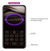 Ou vibrator ABNER cu 12 moduri de vibratii si control prin aplicatie, incarcare USB, silentios, silicon premium, mov Erosvita