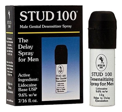 Spray STUD 100 BLACK (capac negru), impotriva ejacularii, 12 ml