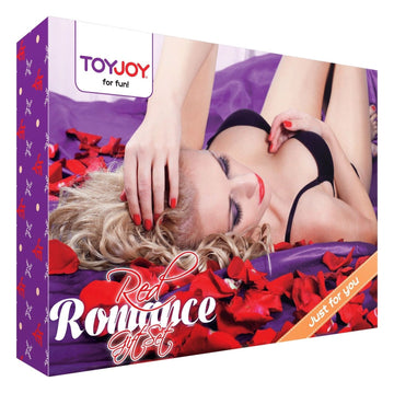 Romance Gift Set – Set erotic romantic BDSM, 10 piese rosii pentru cupluri