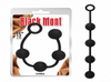 Bile anale Storm din silicon, marime M -  lungime 38.5 cm, diametru 4 cm, negru