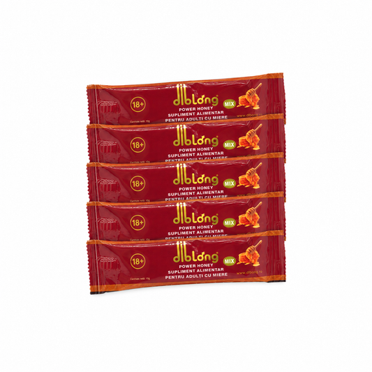 Diblong Miere Power Honey, 5 plicuri x 10 g – supliment alimentar pentru adulți