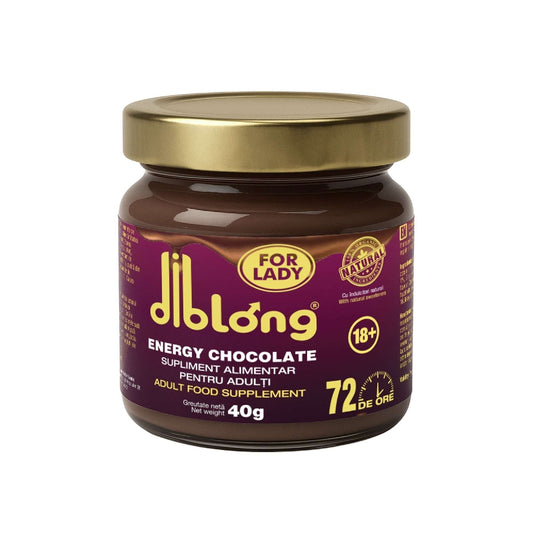 Ciocolată tartinabilă afrodisiac premium concentrat DIBLONG ENERGY CHOCOLATE for LADY, pentru orgasm intens si cresterea libidoului femeilor, 40g SOLLUXE Every box holds joy - unbox it!