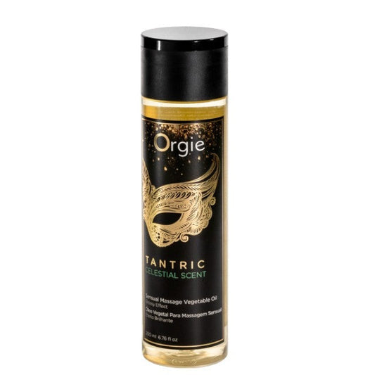 Ulei pentru masaj ORGIE Sexy Therapy Celestial - formula naturala cu ulei de argan, aroma de capsuni si kiwi, 200 ml