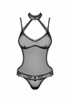Body Claudusia – lenjerie seducătoare transparentă cu decolteu sexy si dantelă, L/XL negru SOLLUXE Every box holds joy - unbox it!