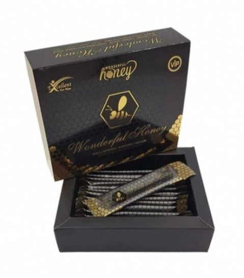 Wonderful Honey Miere Afrodisiac Naturala, Potenta Barbati & Libido Femei, Supliment Natural pentru Performanta Sexuala, 12 plicuri x 12 gr