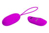 Ou vibrator JOANNA cu 12 moduri de vibratii si telecomanda wireless, incarcare USB, silicon premium, roz Erosvita