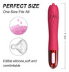 Vibrator FOX cu 10 moduri de vibratii, functie incalzire si incarcare USB, flexibil, silicon premium, rosu SOLLUXE® Every box holds joy-unbox it!