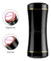 Masturbator FOX ultrarealist, cu capat dublu si material CyberSkin, negru SOLLUXE® Every box holds joy-unbox it!