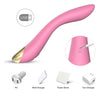 Vibrator punctul G FLAMINGO cu 9 moduri de vibratii si incarcare USB, flexibil, silentios, silicon premium, roz SOLLUXE® Every box holds joy-unbox it!