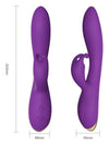 Vibrator Rabbit BONNIE cu 9 moduri de vibratii si incarcare USB, flexibil, silentios, silicon premium, mov SOLLUXE® Every box holds joy-unbox it!
